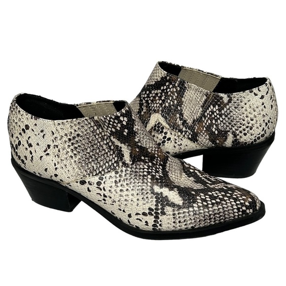 Steve Madden Shoes - Steve Madden Lottie Snake Print Ankle Booties